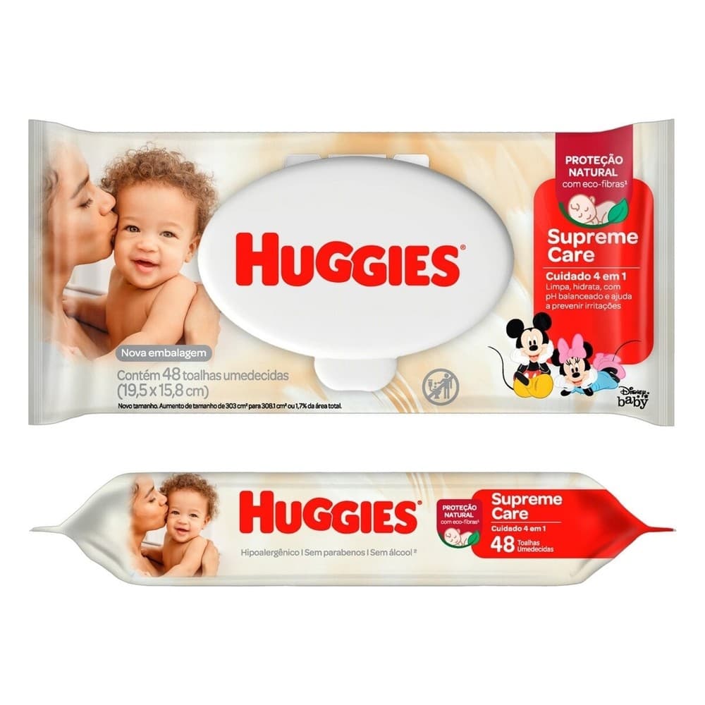 Lenco Umedecido Huggies Supreme Care 48 Unidades