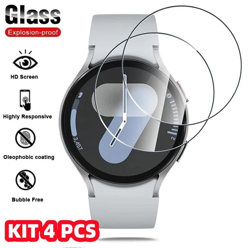 pelicula de vidro temperadosamsung galaxy watch 3 4 5 6 7 FE ULTRA pro classic 41 44 45 42 46 43 47  NAO INCLUSO ROLOGIO