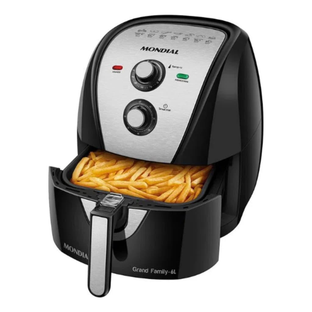 Air Fryer Fritadeira Eletrica Sem Oleo Mondial 6 Litros 127v