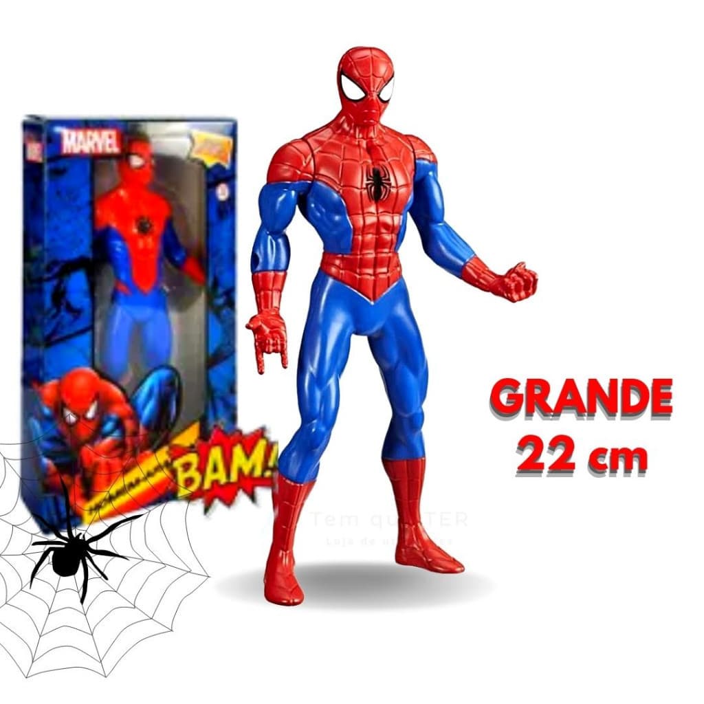 Boneco Homem Aranha Brinquedo Vingadores Articulado 22 Cm
