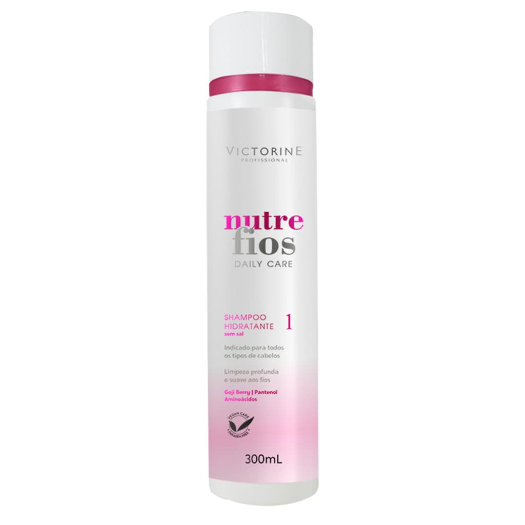 Shampoo Hidratante Nutre Fios 300ml – Limpeza Suave e Hidratação para Fios Ressecados Livre De Sal