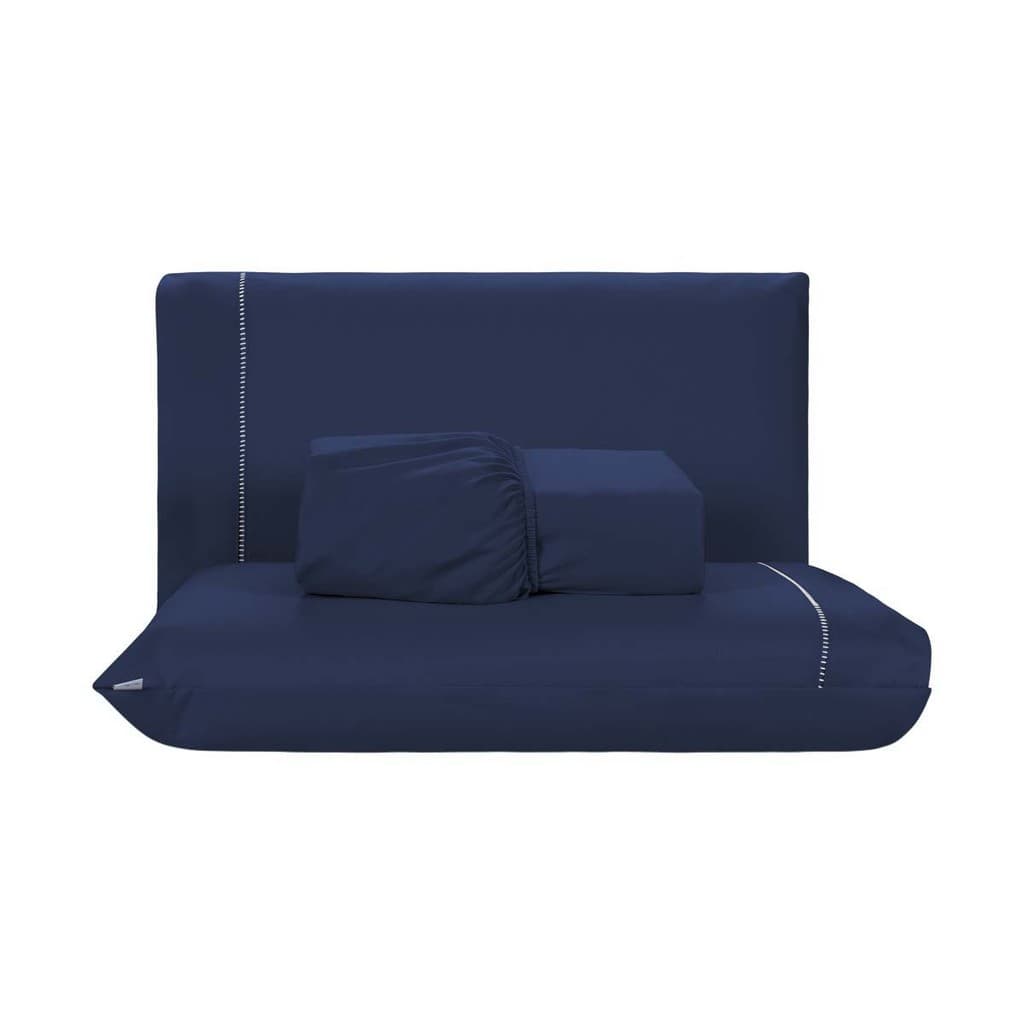 Jogo De Lençol Cama Casal King 3 Pçs Percal 200 Fios Sleep