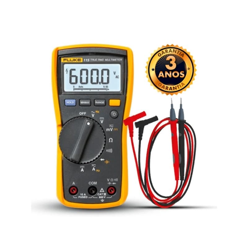 Multimetro Digital True Rms Fluke 115 c/ nota fiscal  e garantia de 3 anos