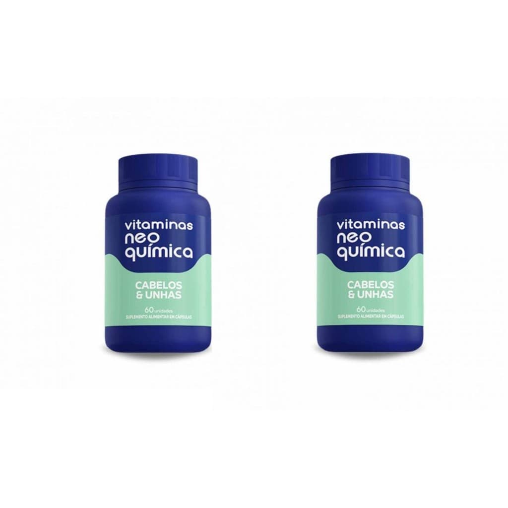 Kit 2x Vitamina Cabelos E Unhas 60 Unidades - Neo Química