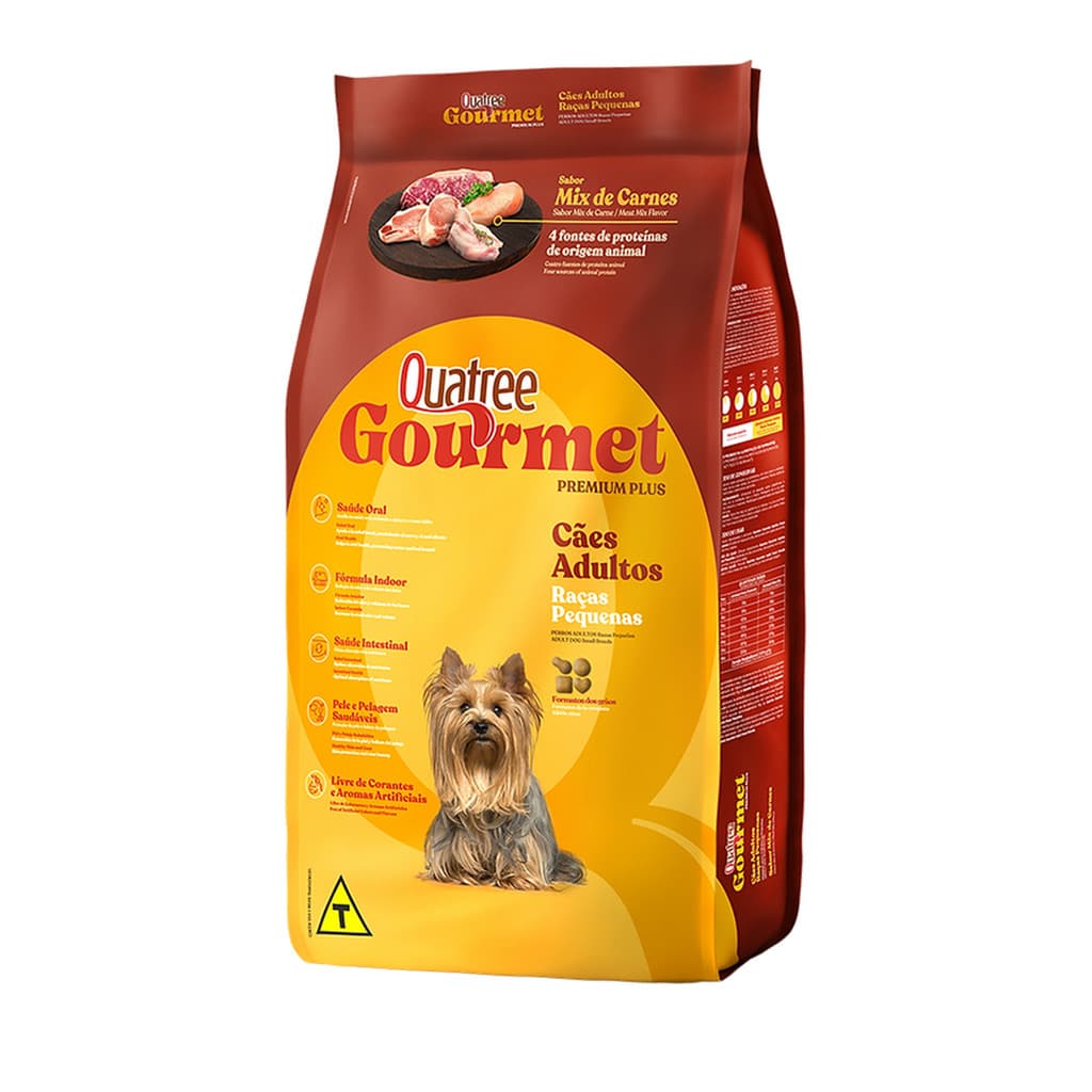 Ração Quatree Gourmet Cachorro Adulto Raças Pequenas 10,1KG