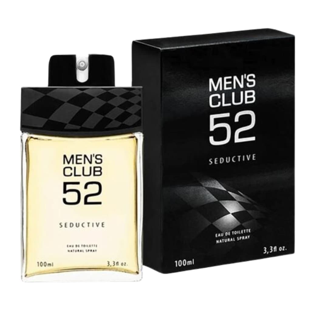  Perfume Mens Club 52 Seductive Importado Masculino 100ml Desodorante Colônia Deo Colonia