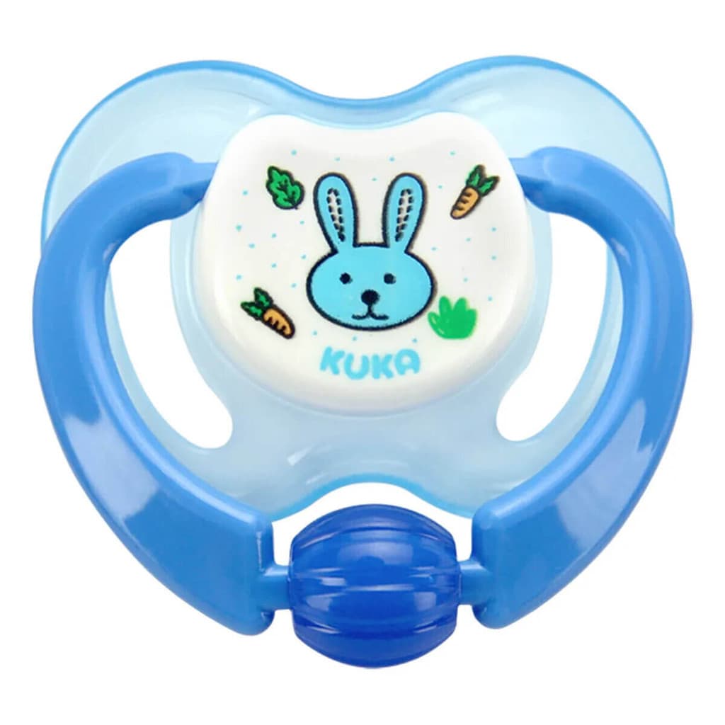 Chupeta Bebê Kuka Lovely Tamanho 02 Azul Bico Orto