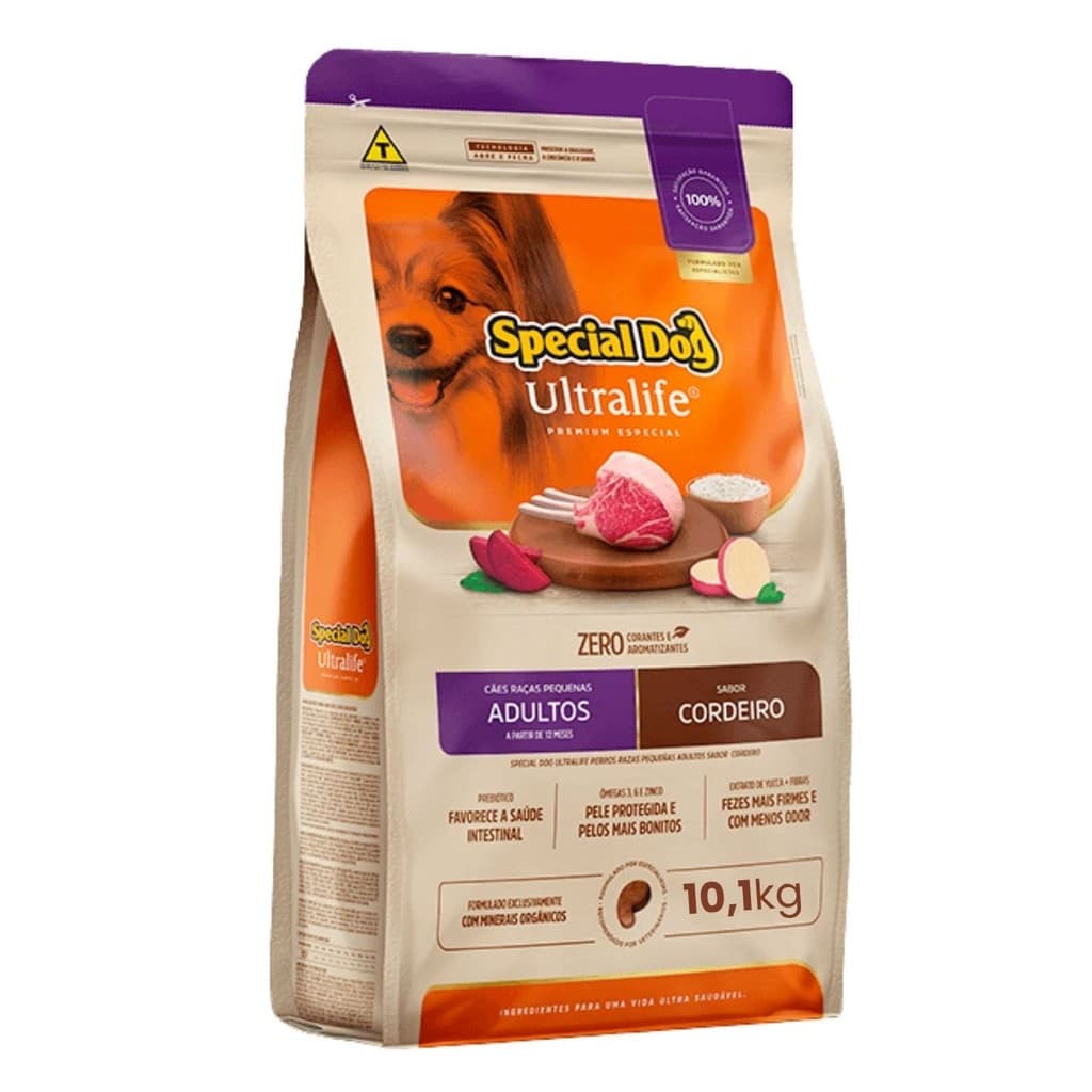 Ração Special Dog Ultralife Adultos Raças Pequenas Cordeiro 