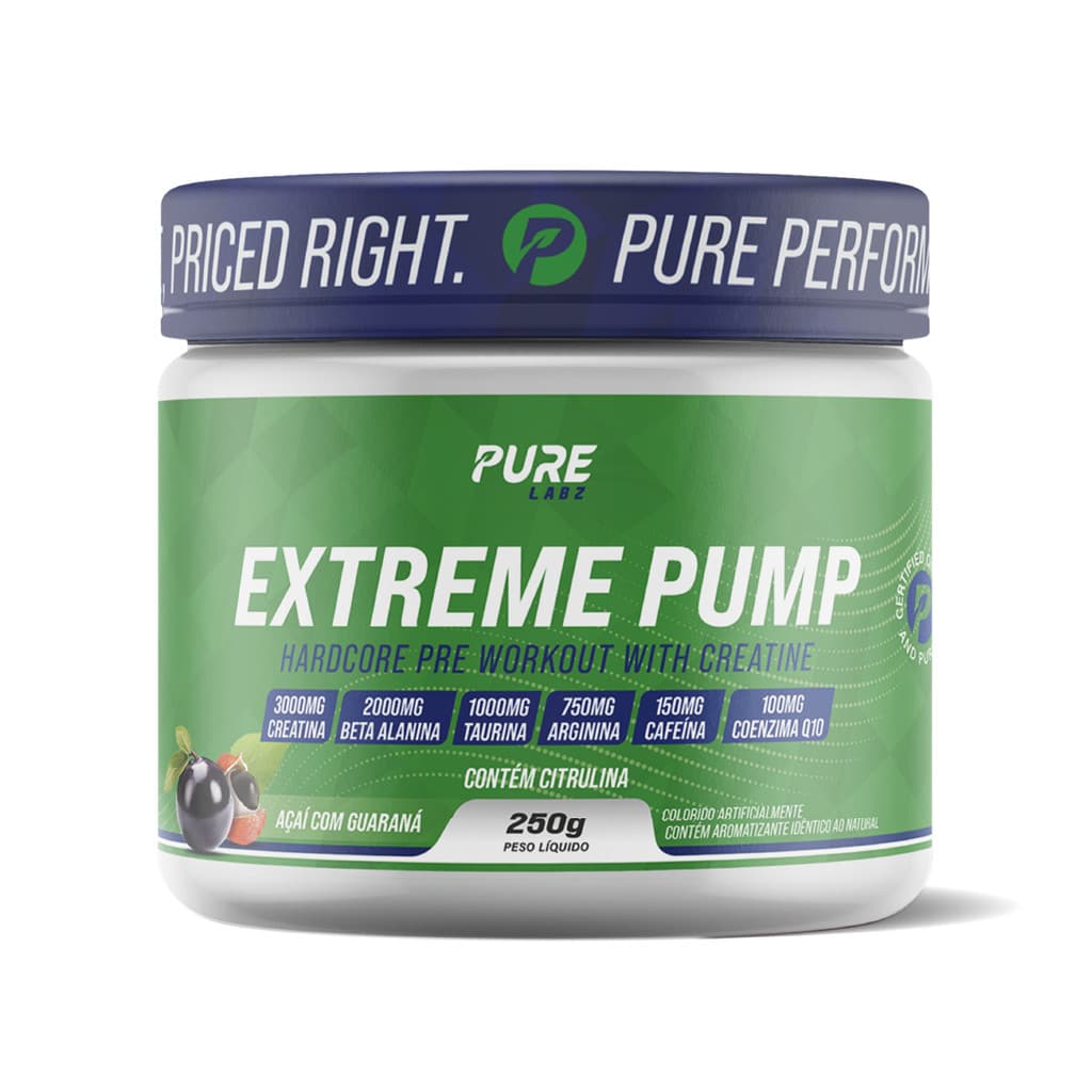 Pré Treino Extreme Pump 250g  Pure Athletic