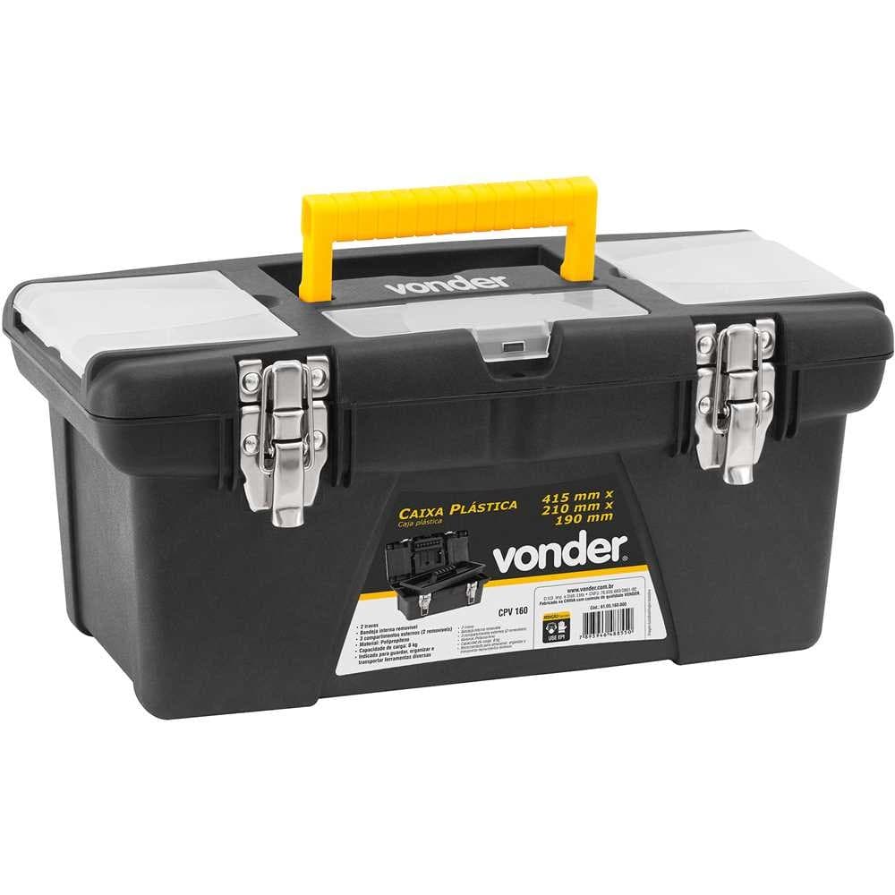 Caixa Para Ferramentas Plastica 41.5x21x19cm CPV160 Vonder