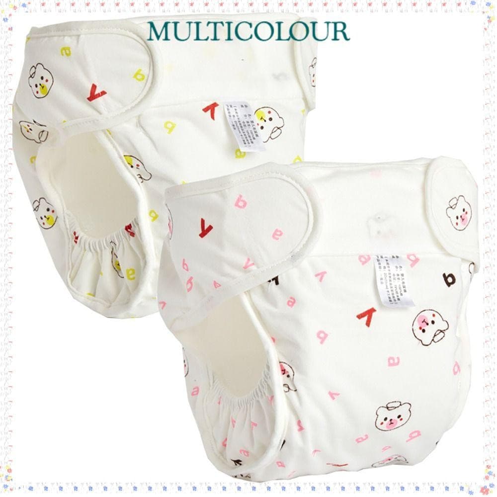 Fralda Lavável Para Bebê Multicolor , Reutilizável Ajustável De 0-12 Meses , Fraldas De Pano Sml 3-15kg À Prova De Vazam
