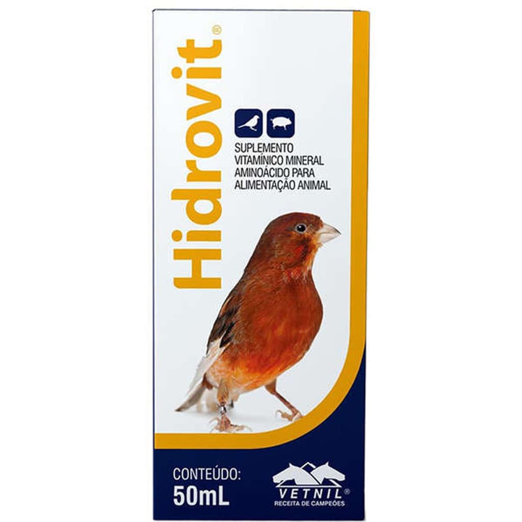 Hidrovit Vetnil para Pássaros - 50 mL