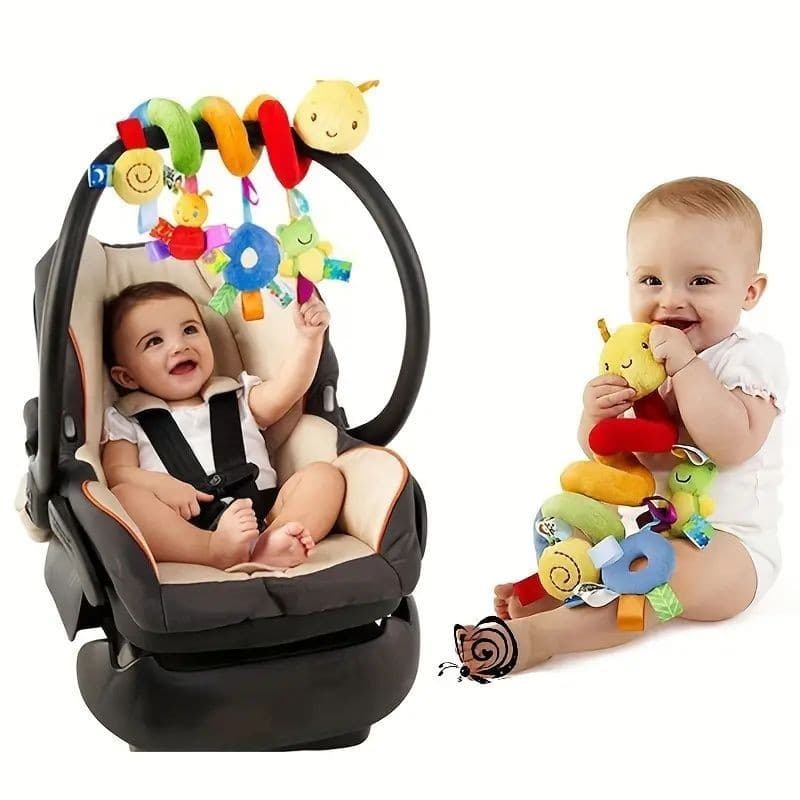 Torno para carrinho de bebê em torno do carrinho de bebê Brinquedo de pelúcia para crianças, pode ser pendurado no carro