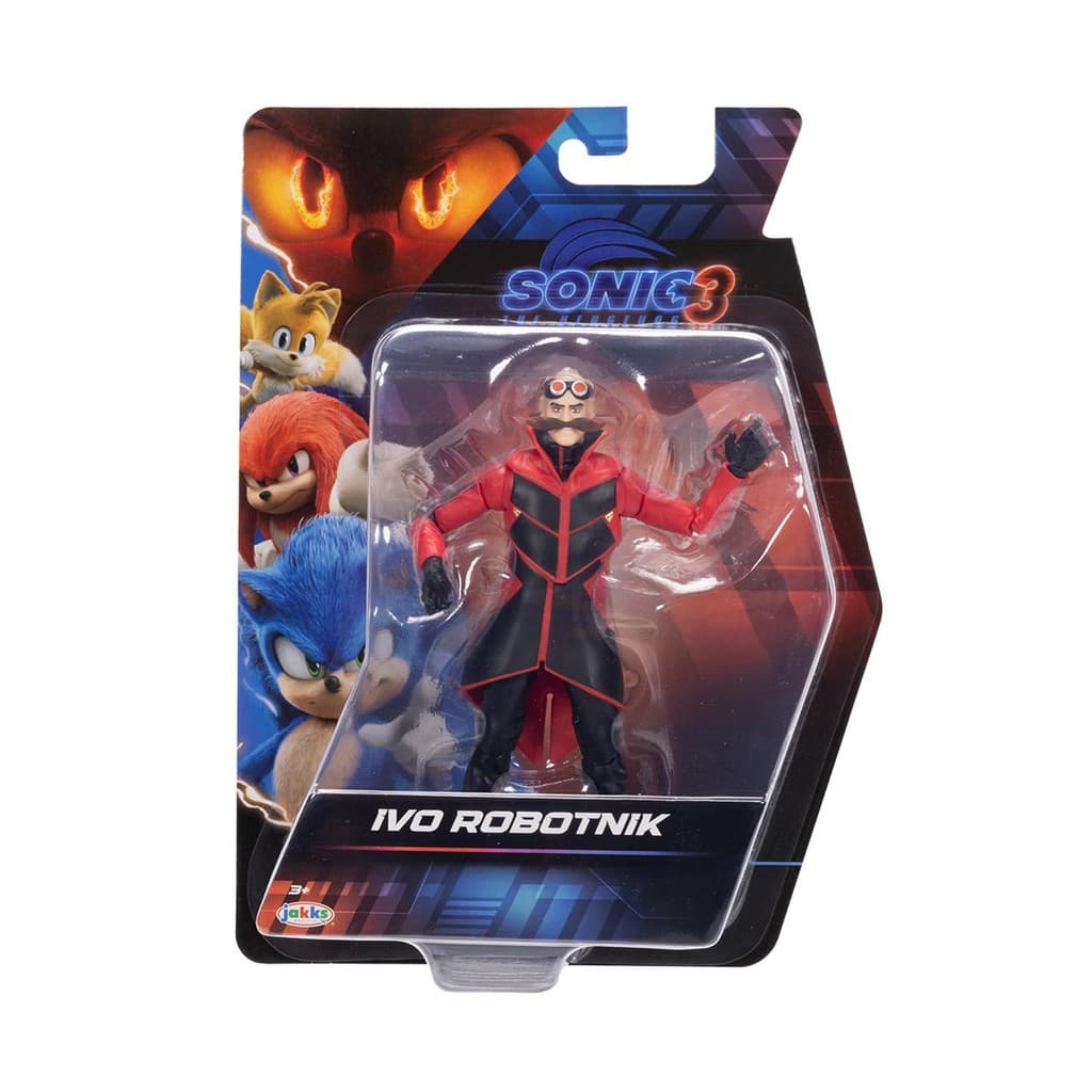 Boneco Articulado Ivo Robotnik de 12cm - Sonic 3: O Filme