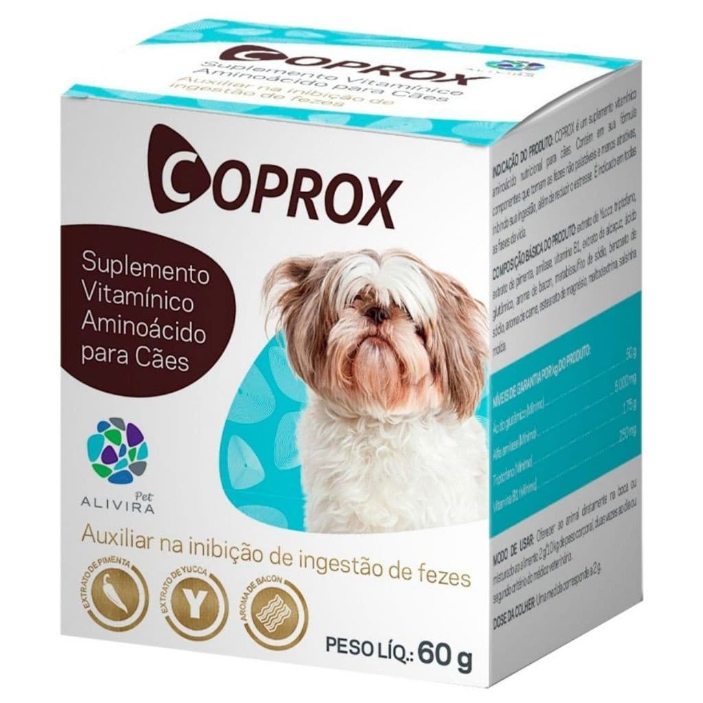 Coprox Suplemento Inibidor Vontade Comer Fezes (coprofagia) Para Cães 60g - Pet Alivera