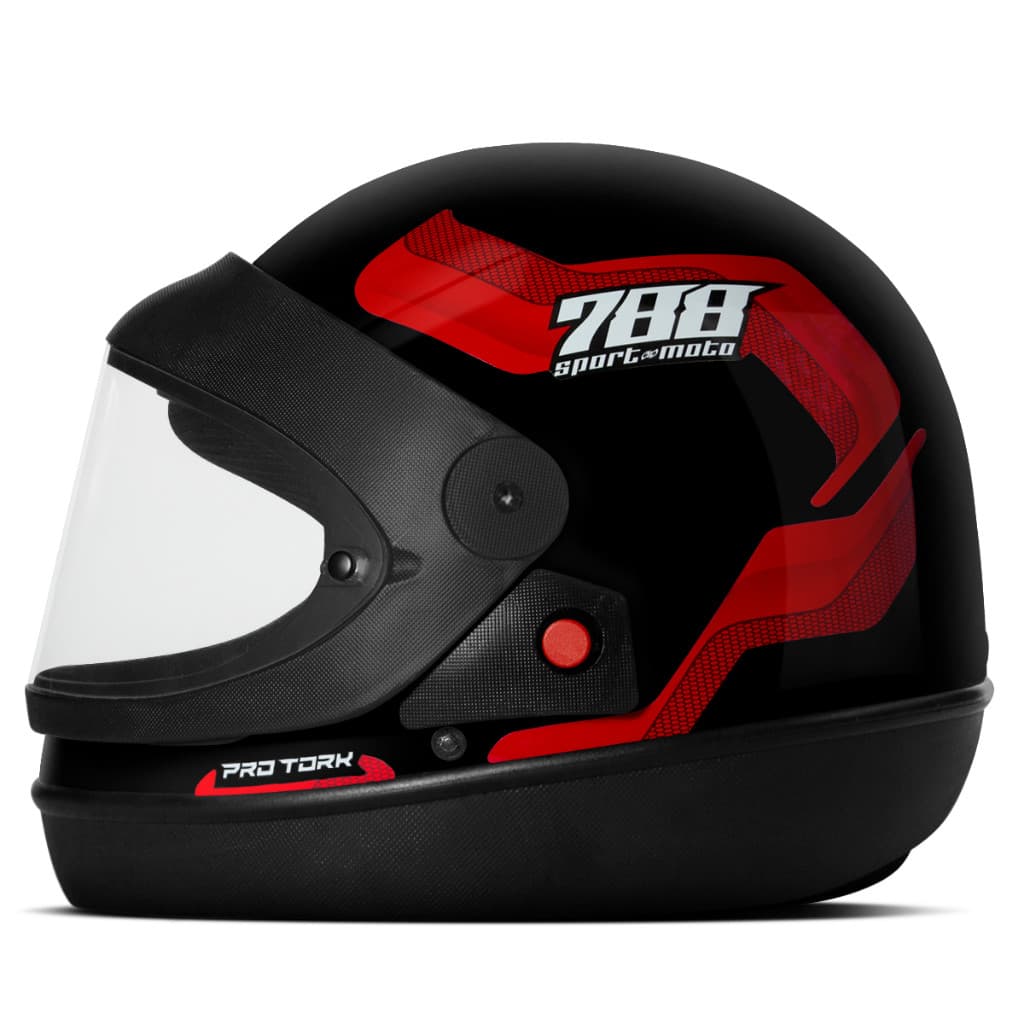 Capacete Fechado Pro Tork Sport Moto 788 sport moto Automatico Masculino Feminino Tam 56 58 60