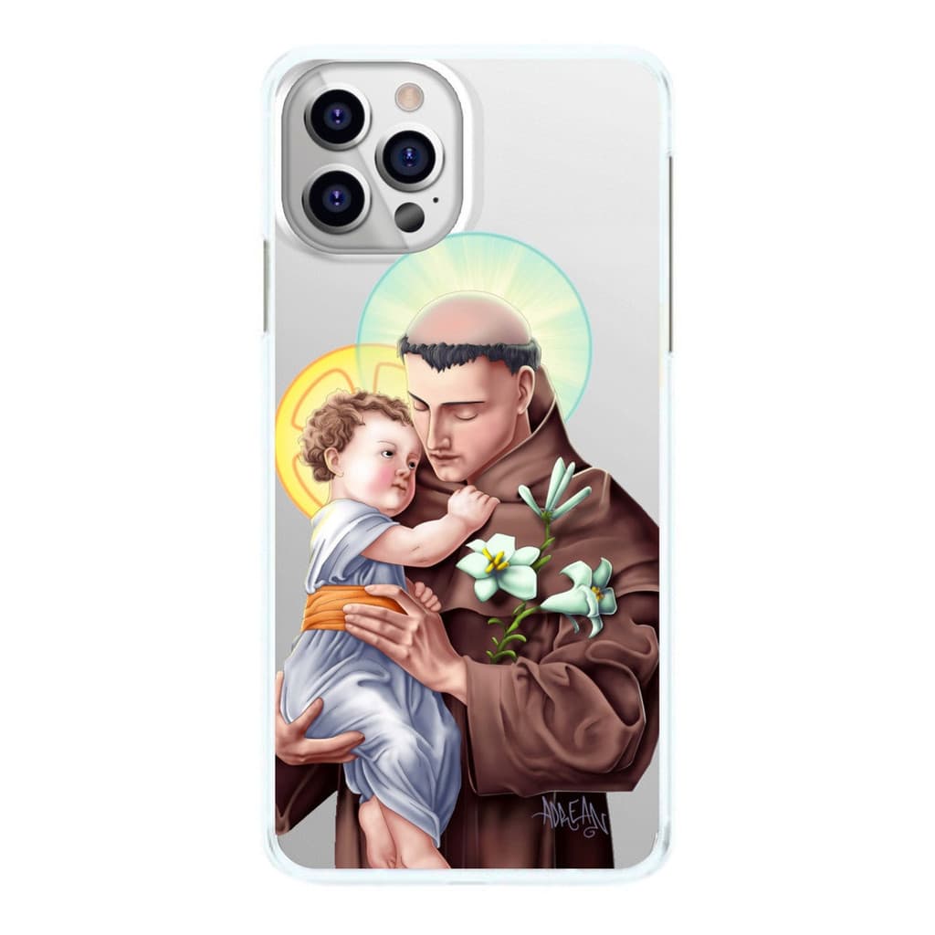 Capinha Santo Antônio Fundo Transparente Capa de Celular