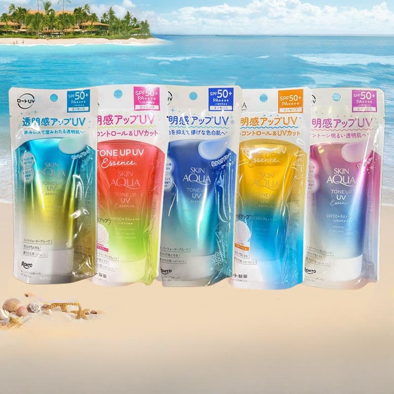 Rohto SKIN AQUA Protetor Solar Com Isolamento De Arco-Íris Fps50 Hidratante Facial UV Cuidados A Pele Sensação De Luz Fr