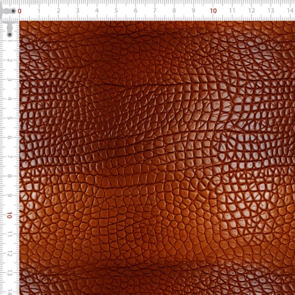 Sarja Impermeavel Estampada Efeito 3D Couro Craquelado Marrom Artesanato Patchwork Costura Textura