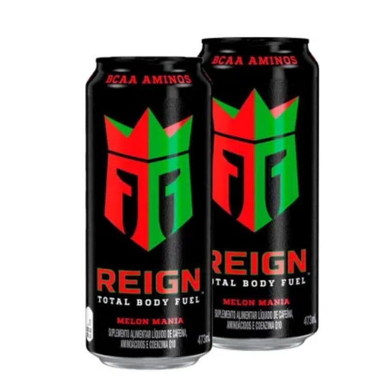 Kit 2 Reign Suplemento Alimentar Líquido Reign Melon Mania 473ml