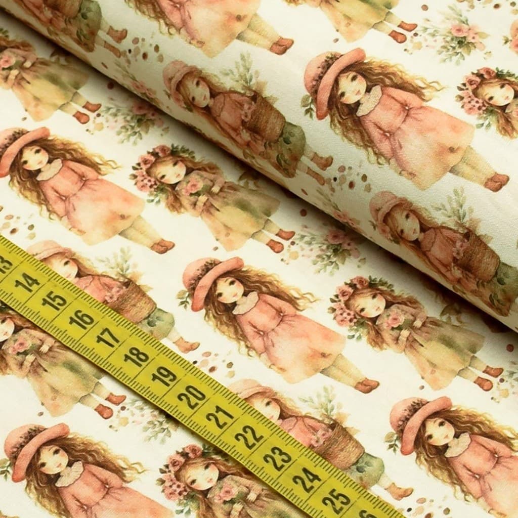 Tecido Estampado para Patchwork - Sweet Moments : Menina 3 (0,50x1,50)