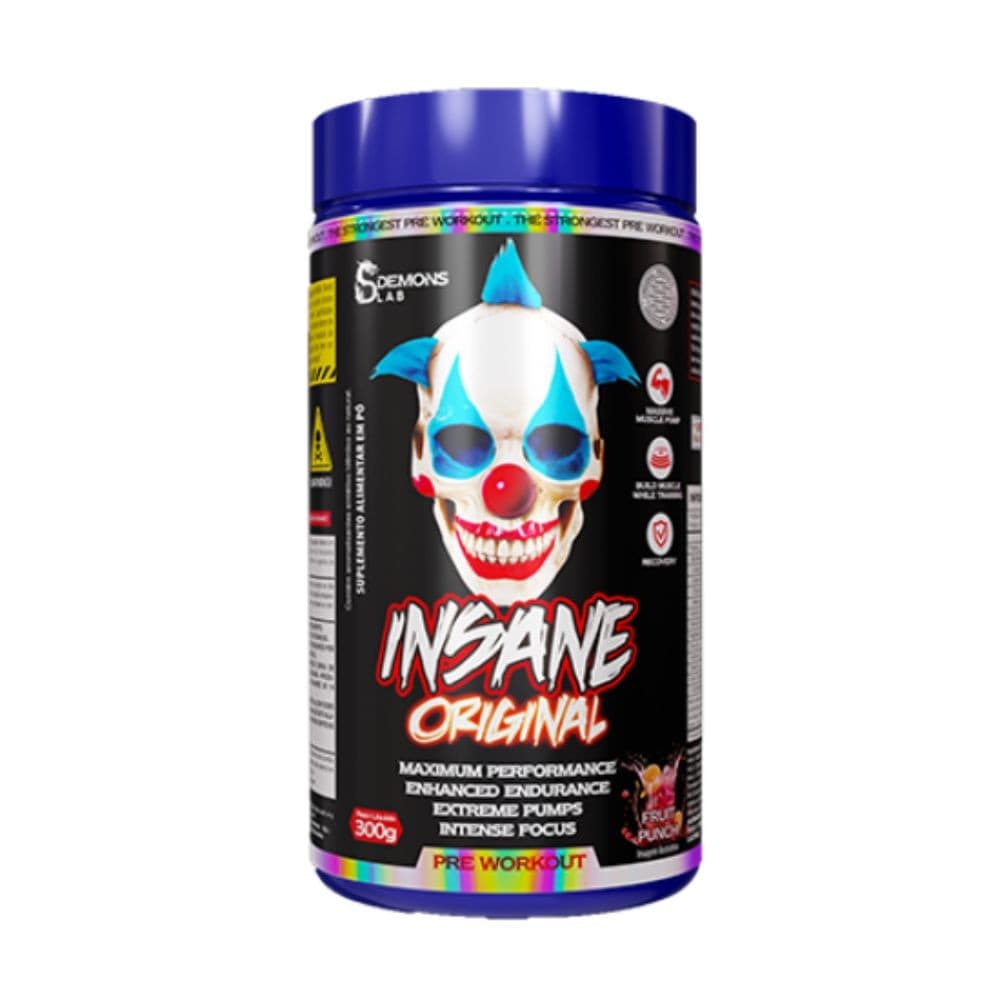 Pré Treino Insane Original Fruit Punch 300g - Demons Lab