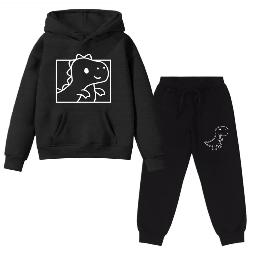 Kit Conjunto Blusa Moletom E Calça Moletom Infantil Dino Lino - Envio Imediato Shop ronyshop