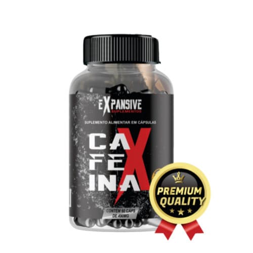 Cafeína Pré Treino 490mg 60 Cápsulas Energia, Foco e Desempenho no Treino – Expansive