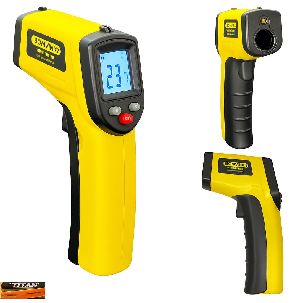 Termômetro Digital Infravermelho Laser Sem Contato -50°C a 400°C Portátil Alta Precisão Visor LCD