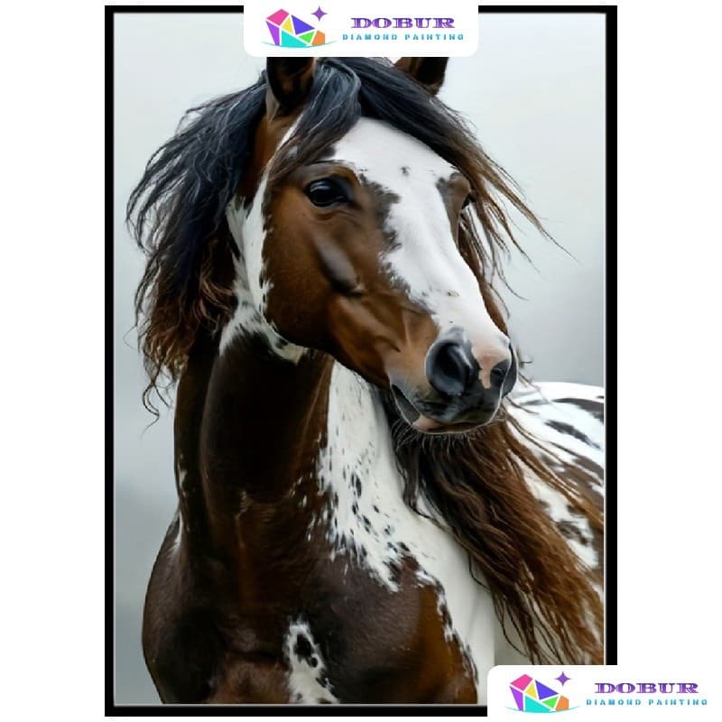 DOBUR | Conjunto De Pintura De Diamante Com Padrão De Cavalo 5D , Arte Redondo/Quadrado , Artesanato Completo DIY , Adeq