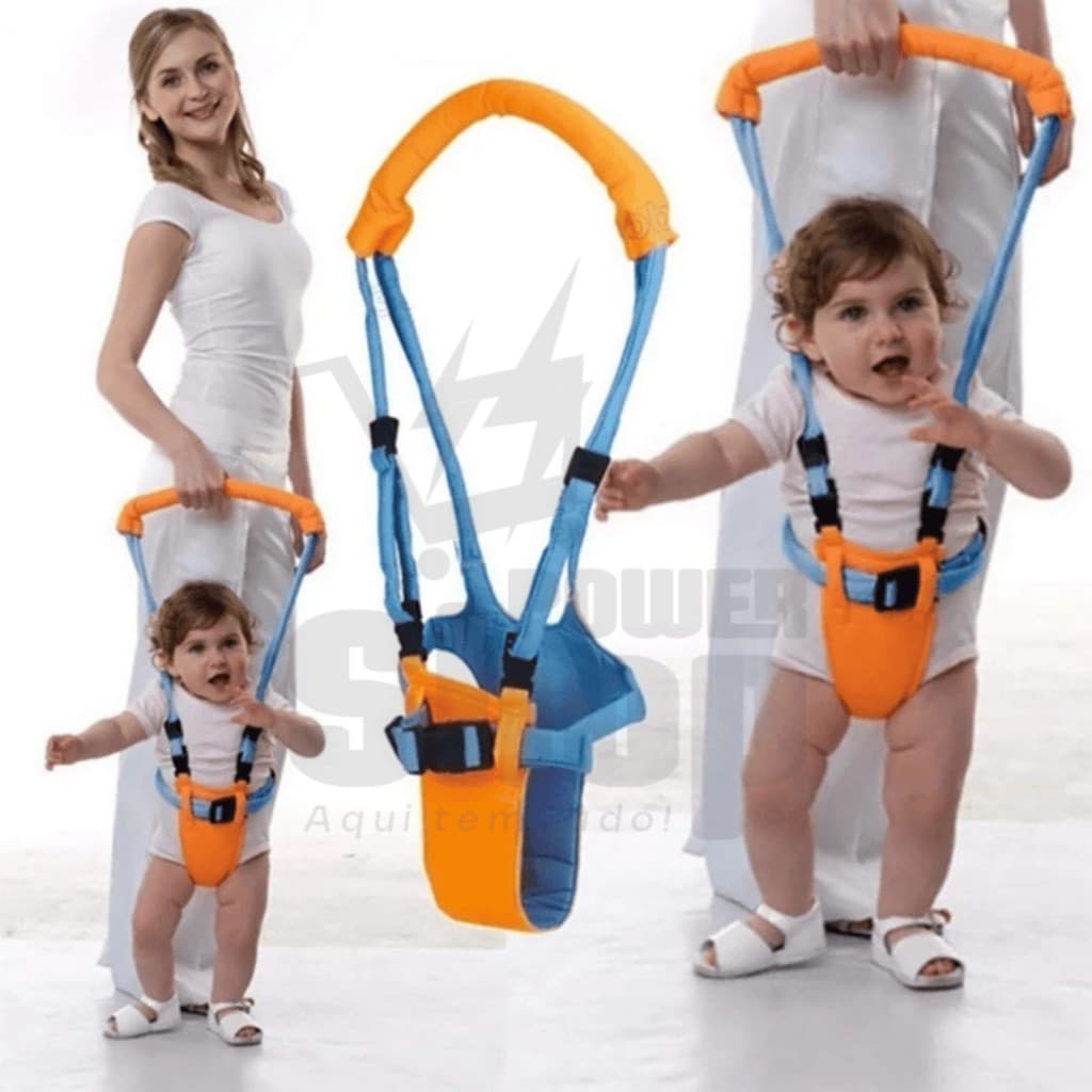 Andador Para Bebe Portátil Manual Suspenso De Bebê Moon Walk Colete Auxiliador
