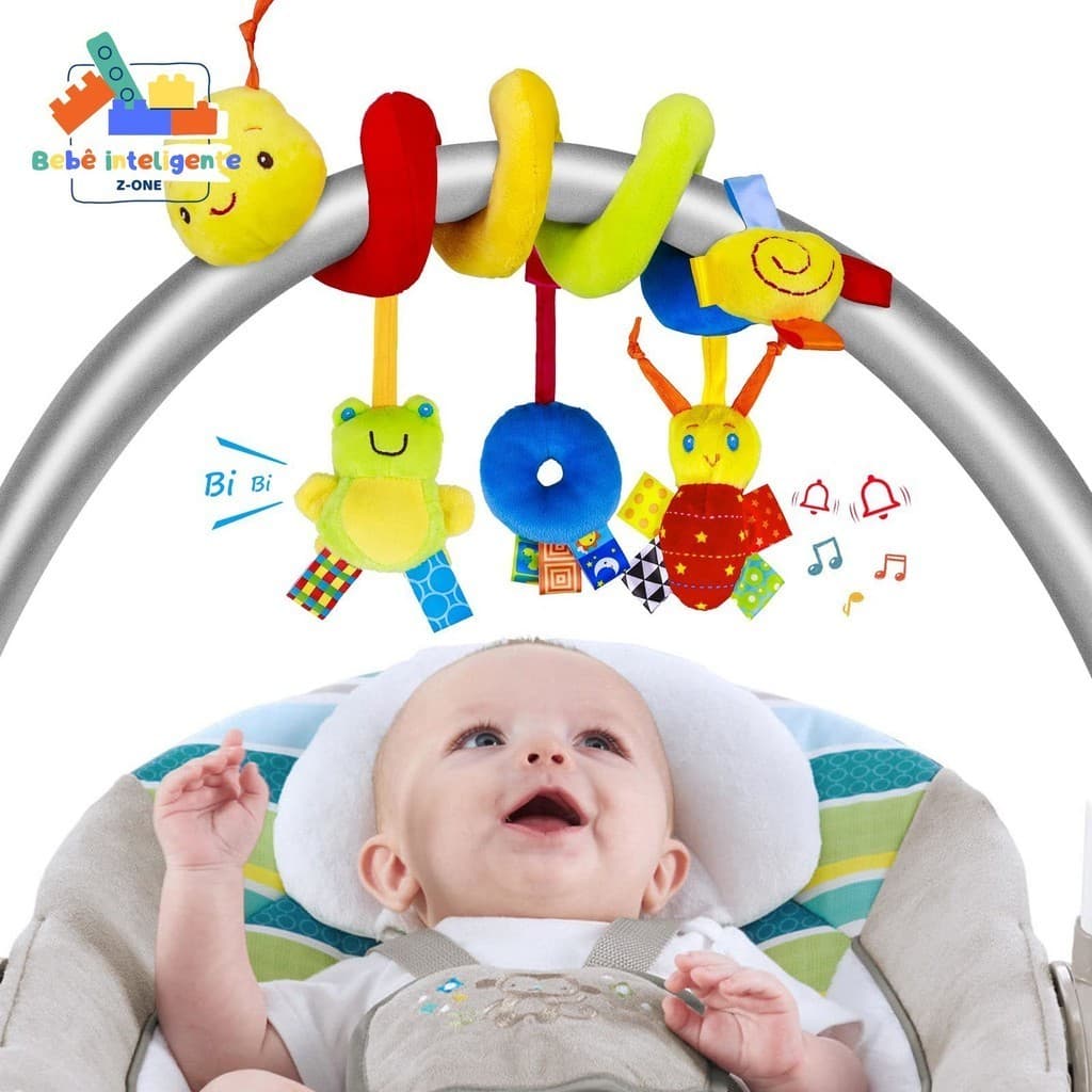 0-1 Anos De Idade Calmante Cama De Pelúcia Espiral Pendurada Bebê Ao Redor Do Carrinho De Passeio Pendurado Brinquedos