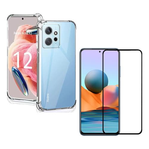 Capa Case Capinha Anti Impacto Compatível Com Redmi Note 12 4G + Película 3D Vidro Temperado