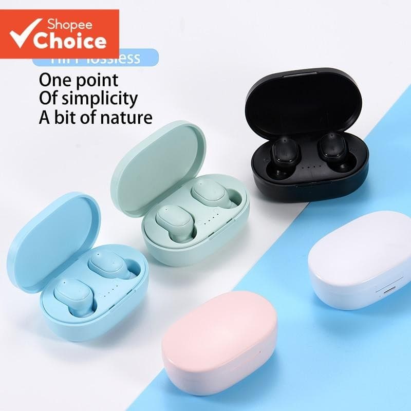 Fone de ouvido Bluetooth 5.0 A6S TWS, com baixa latência, fones de ouvido sem fio estéreo para esportes com microfone.
