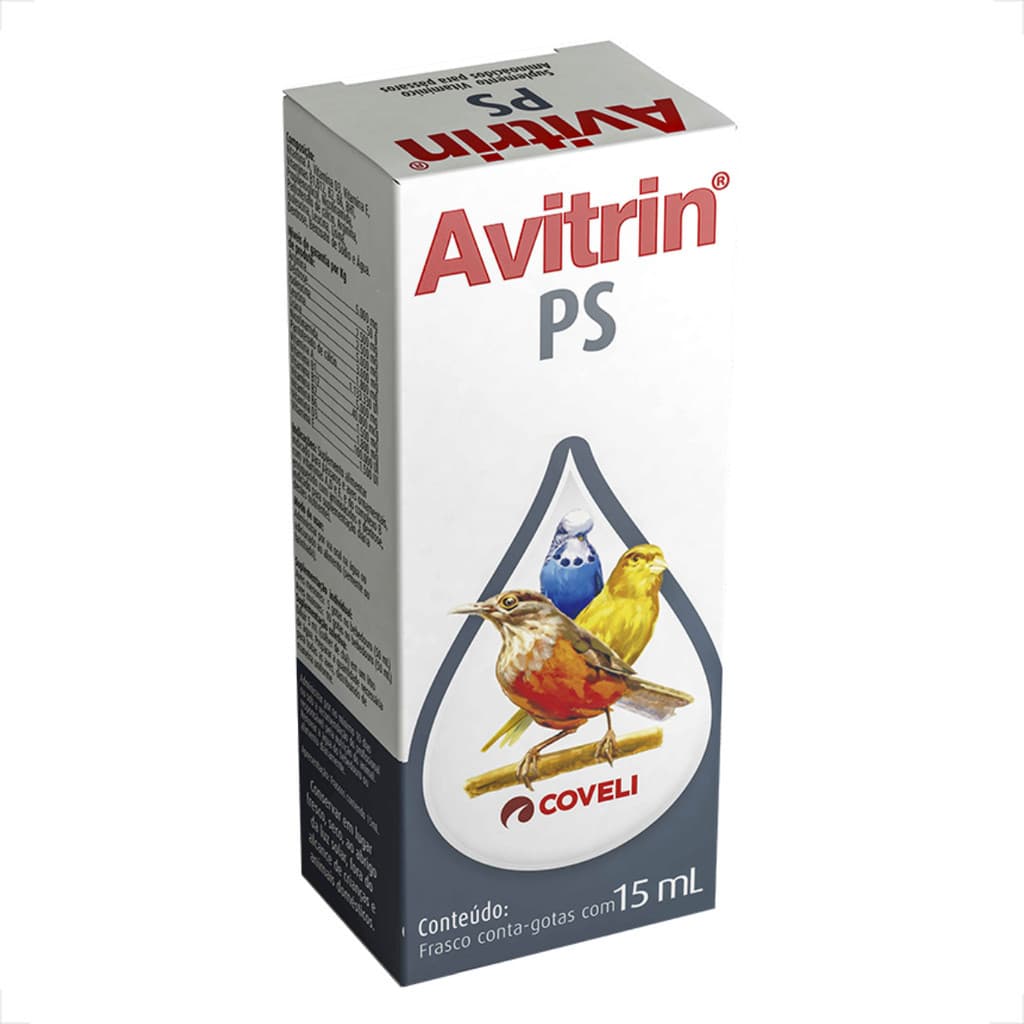 Avitrin PS Coveli Suplemento Peito Seco de Pássaros - 15ml