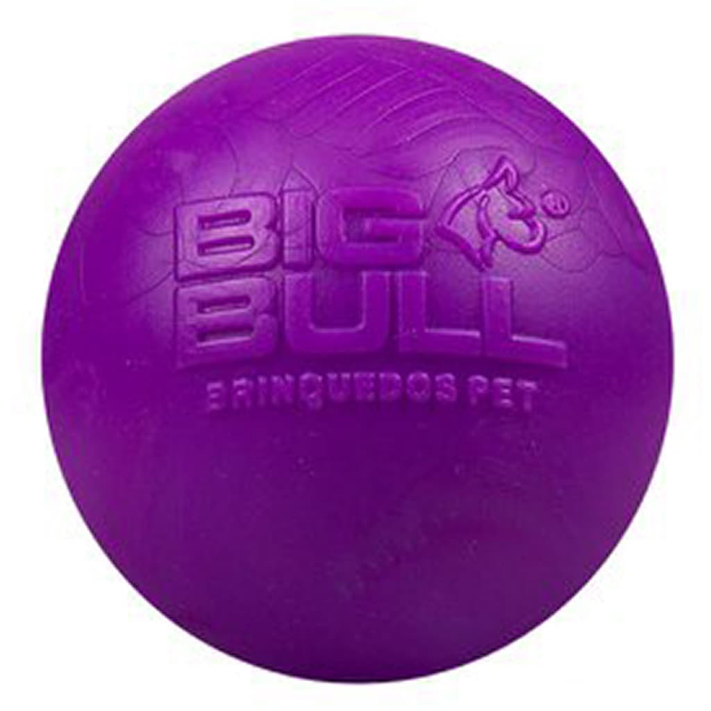 Bolinha Maciça Brinquedo Cachorro Atóxica Grande Lisa - 80MM