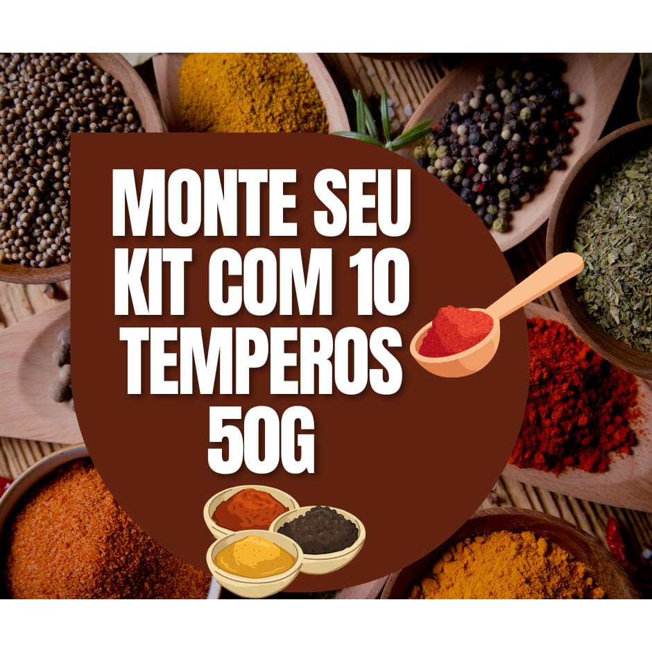 Temperos e Condimentos Monte Seu Kit do Seu Jeito