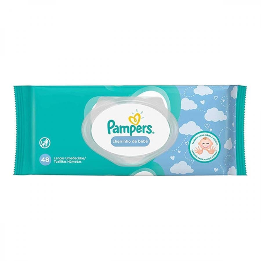 Lenços Umedecidos Pampers Cuidado De Bebe C/48Un
