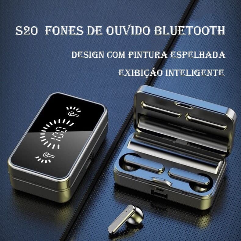 S20 Fones De Ouvido Intra-Auricular Sem Fio Bluetooth À Prova D'água Estéreo Com Microfone