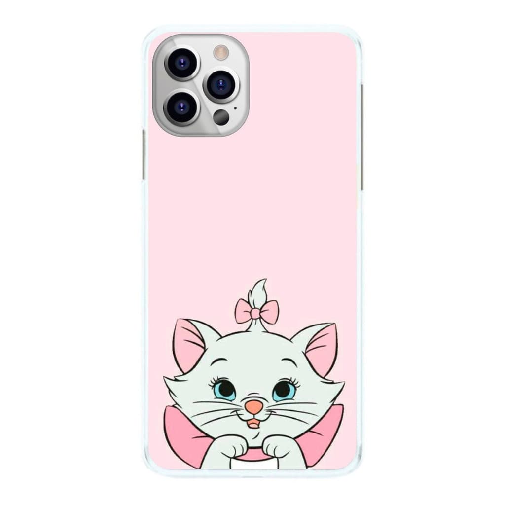 Capinha Gatinha Marie Fundo Rosa Capa de Celular