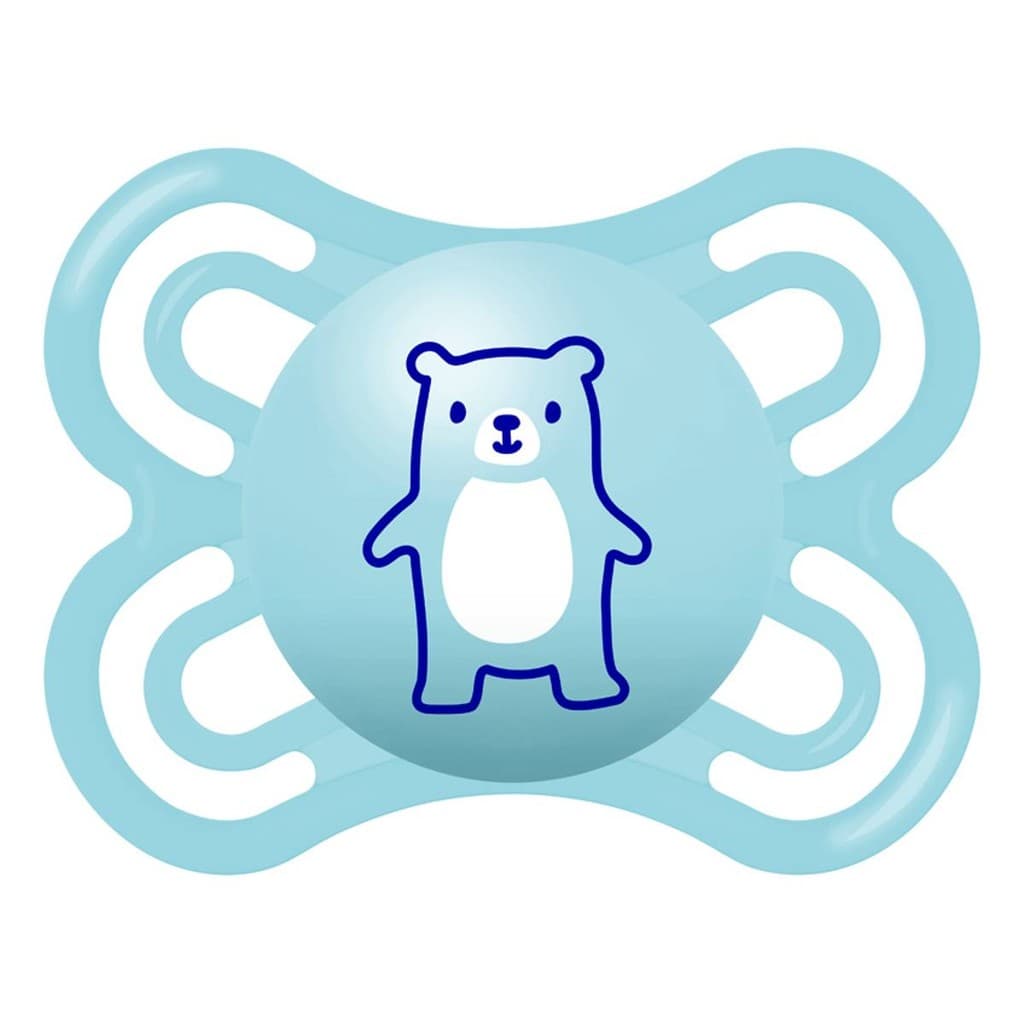Chupeta Perfect Bico de Silicone 0m+ Azul - MAM