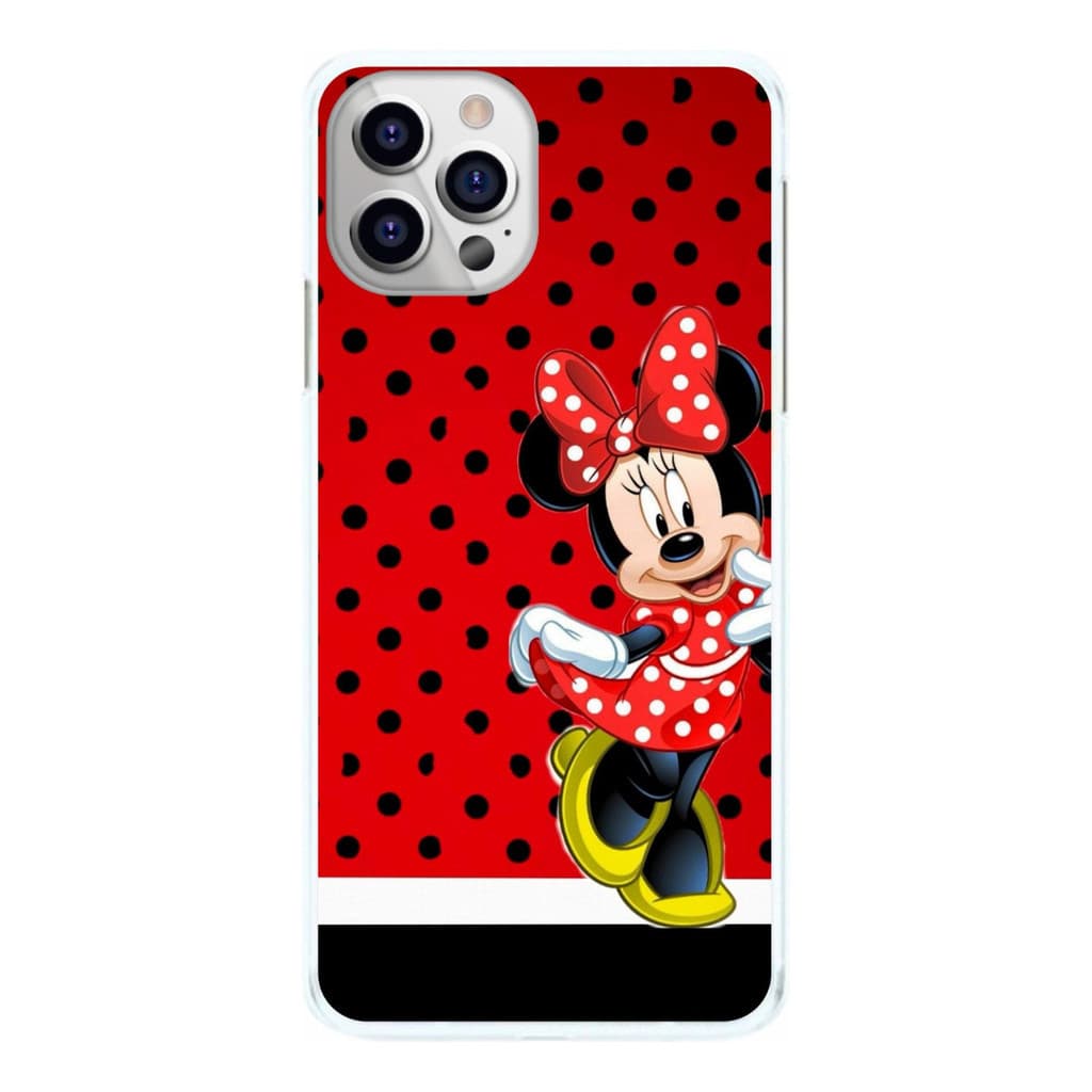 Capinha Minnie Vermelha Pontinhos Pretos Capa de Celular