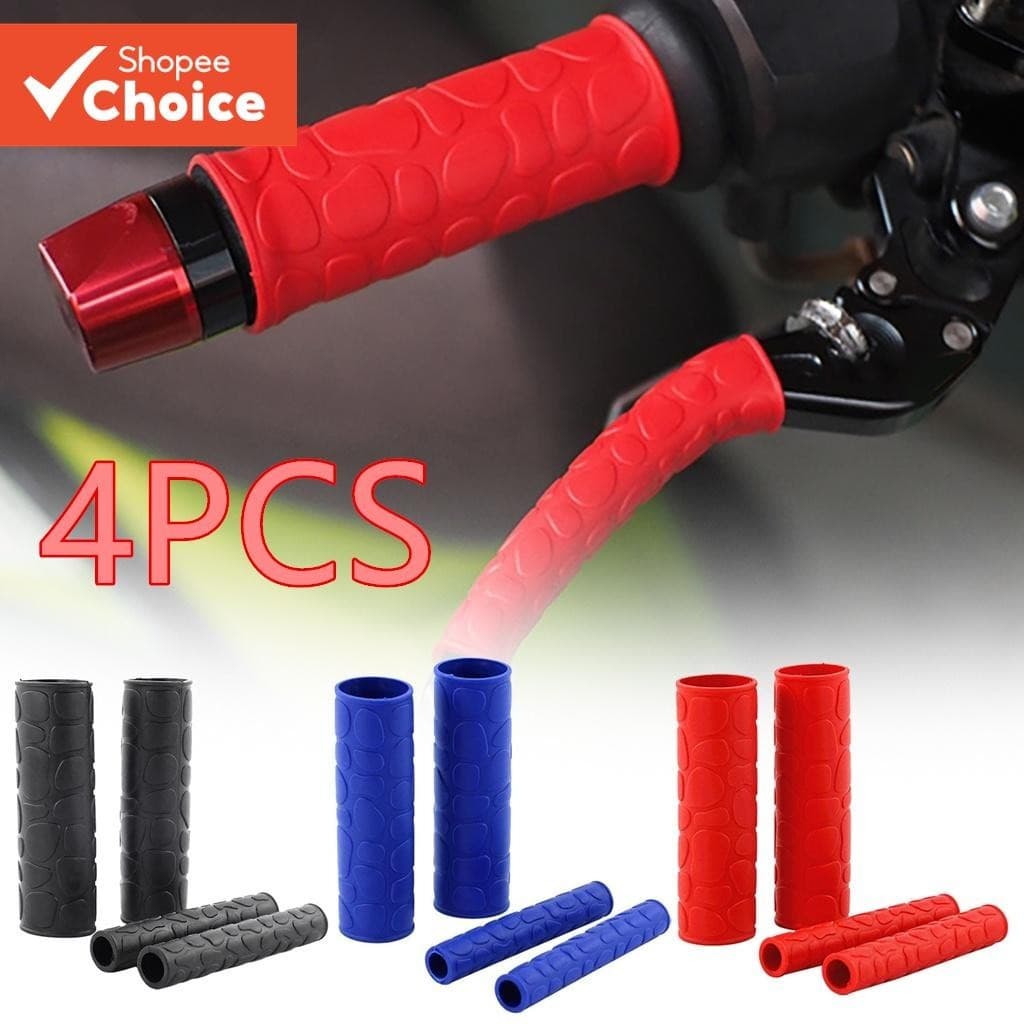 4 Pçs Motocicleta Alavanca Aperto Capa De Borracha Anti-skid Silicone Alça De Freio Protetor Universal