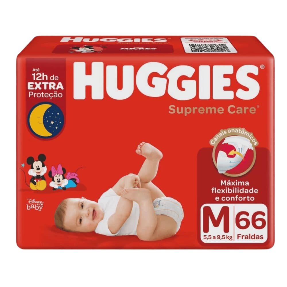 Fralda Huggies Sup Care Hiper 66Un M