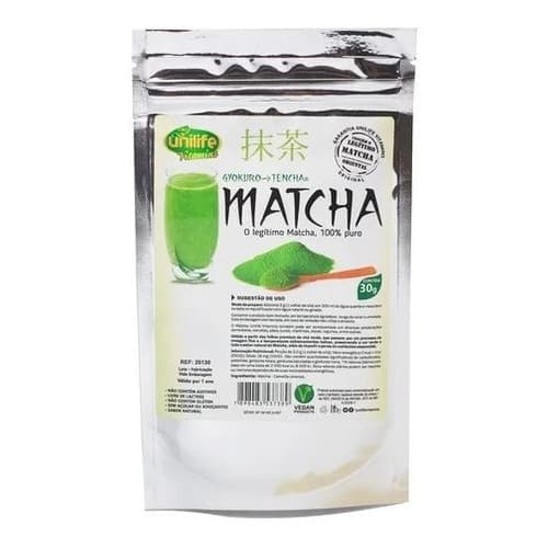 Matcha Premium Legitimo 100% Puro Vegano 30G Organico Unilife