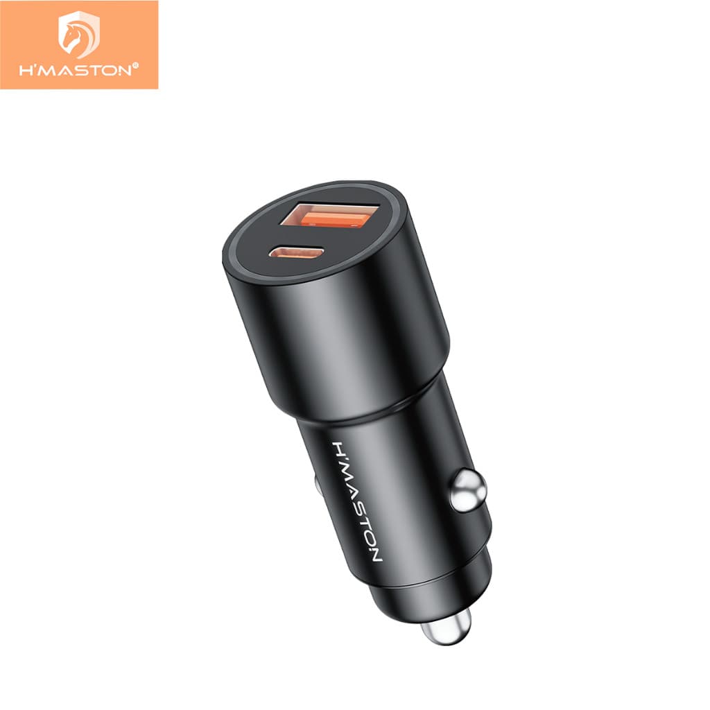 H'maston L09 Carregador Veicular turbo TIPO C + USB 45W Turbo Carregamento rápido/Universal