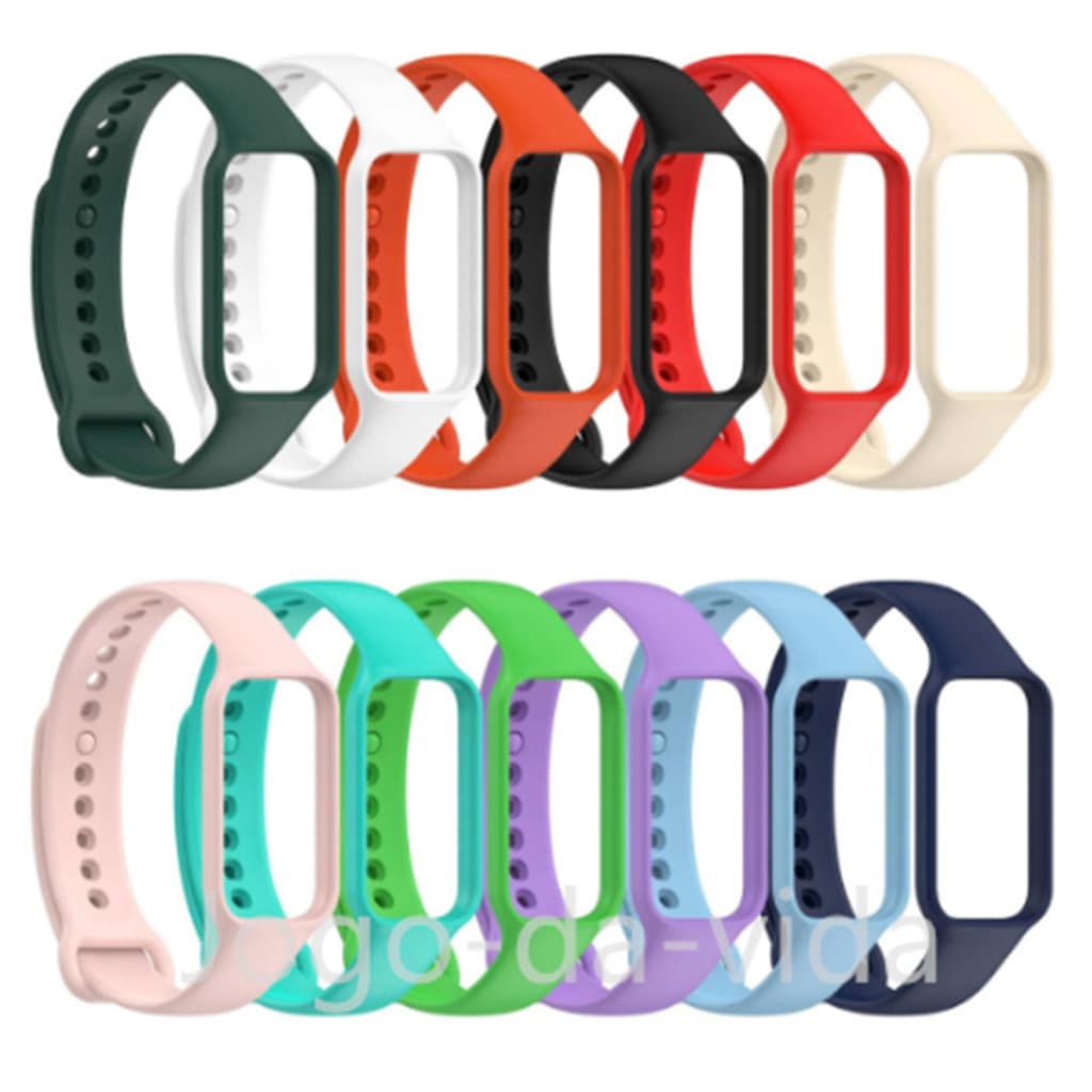 Pulseira Silicone WatchStrap Para Xiaomi Smart Band 8 Active e Xiaomi Redmi Band 2 DK store DK store
