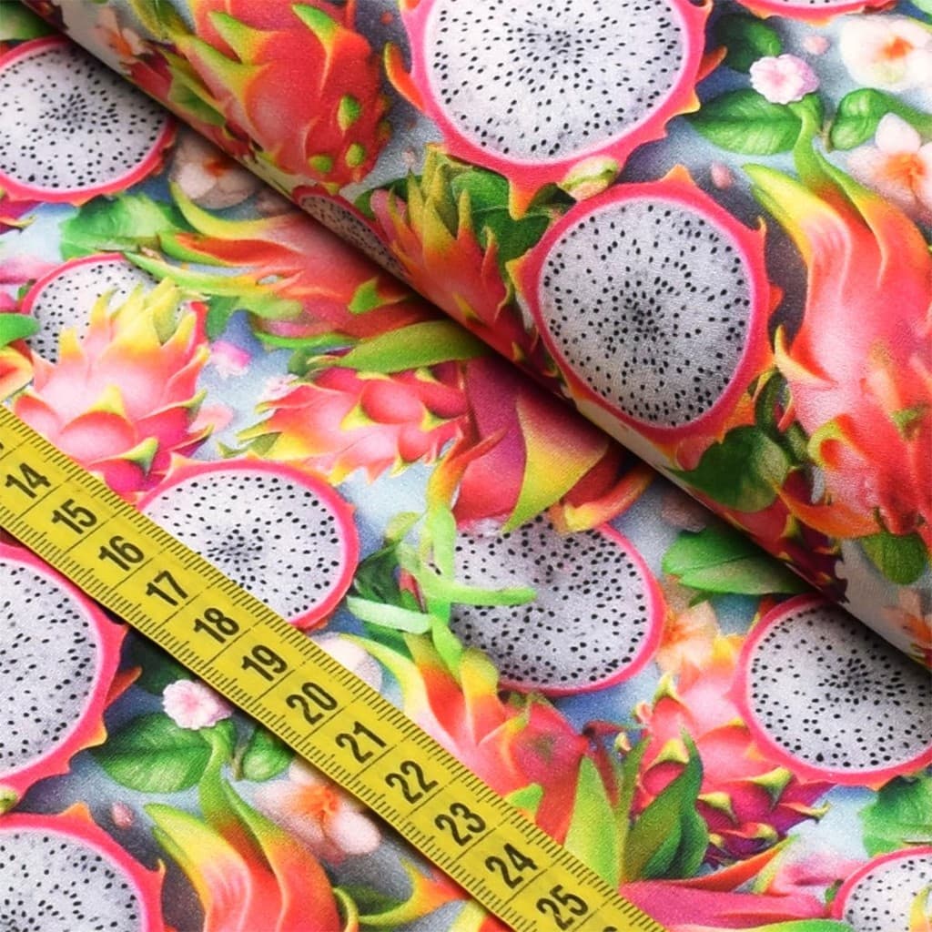 Tecido Estampado para Patchwork - Salada de Frutas : Pitaya (0,50x1,50)
