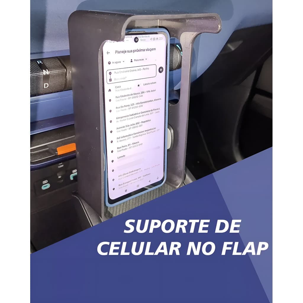 Suporte Protetor Solar P/ Celular Painel Para Uber 99 taxi lala move anti furto painel carro modelo FLAP ar condicionado