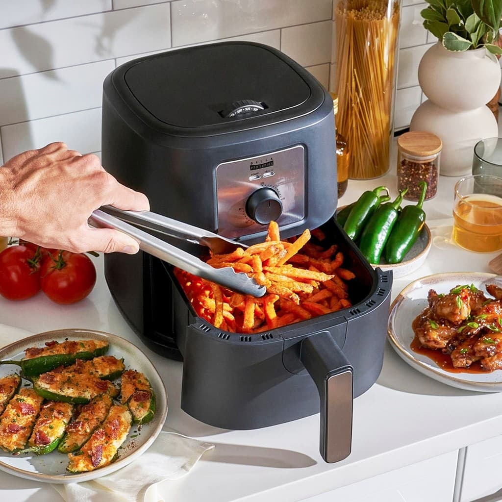 Fritadeira Saudável Sem Óleo 4L Air Fryer 1500W Elétrica 110V Antiaderente

